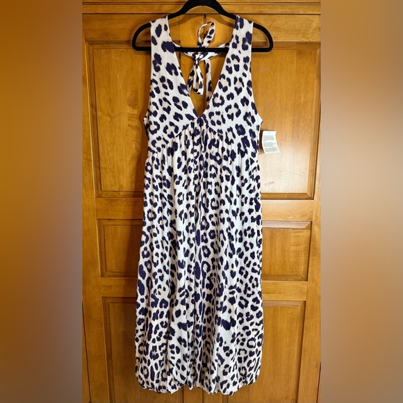 ASOS Dresses & Skirts - NWT Asos Design Midi Puff Ball Leopard Print Dress Size 4